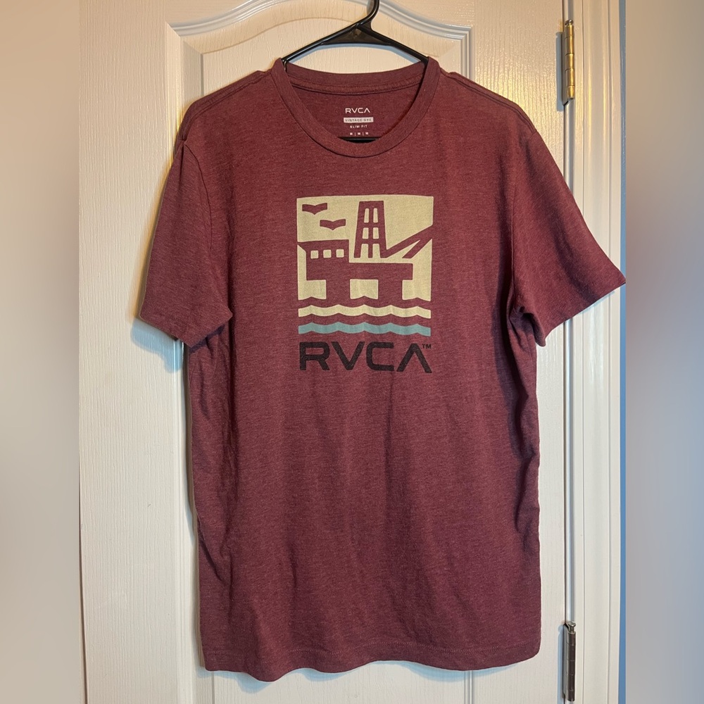 RVCA Men's Vintage Dye Graphic T-Shirt - Size Medium